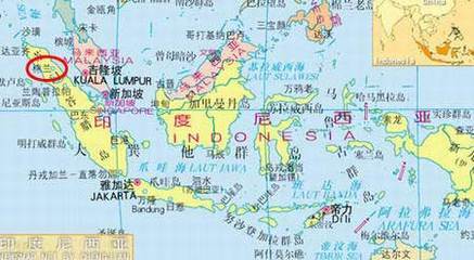 中国与印尼地图图片