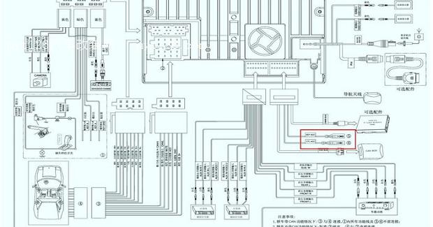 华阳导航ce4501接线图