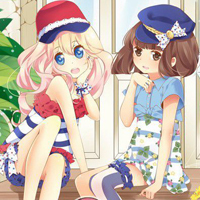 最新可爱姐妹卡通头像 好看的闺蜜动漫qq双人-63kb