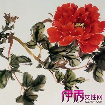 国画写意牡丹的画法步骤,牡丹的花朵叶子枝干画法_学画画_.图片