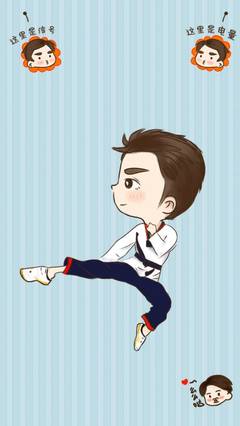 陈翔个性帅气卡通手机锁屏壁纸下载-70kb