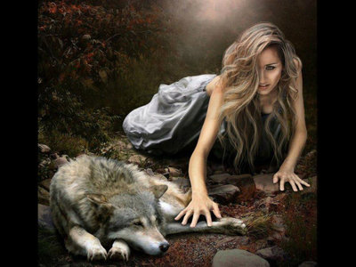 女人与狼