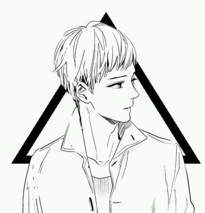 黑白男头像高冷动漫男头像高冷_二次元头像男高冷_高冷头像男