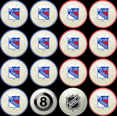 e vs Away Billiard Ball Set New York Rangers e vs Away Billiard Ball Set New York Rangers