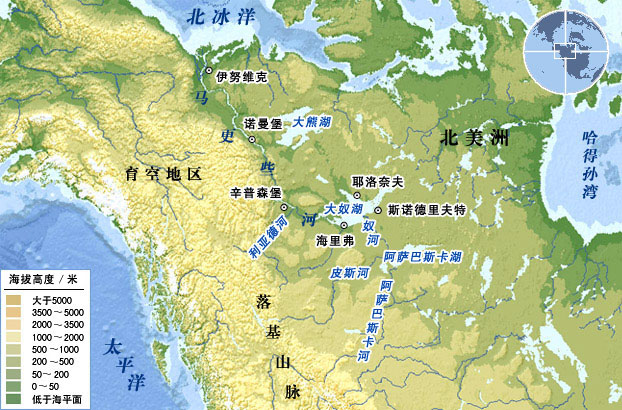 世界主要地形区-落基山脉-世界地图全图-地理教师网图片