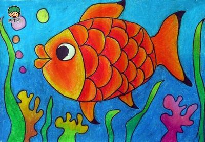 儿童画海底世界图画