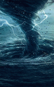 一张非常炫的龙卷风图片,非常适合做手机壁纸-445kb