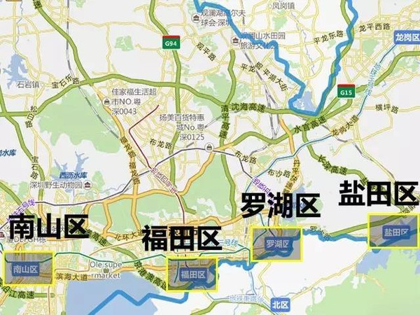 深圳外地车限行地图图片